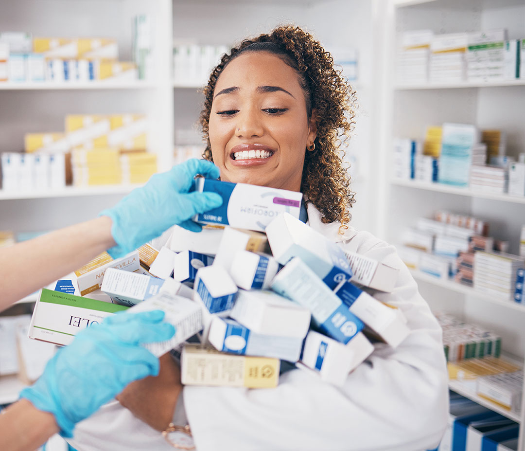 pills-stock-and-woman-pharmacist-with-medicine